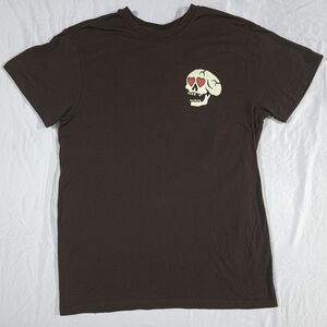Dark Brown Skull Graphic Tee